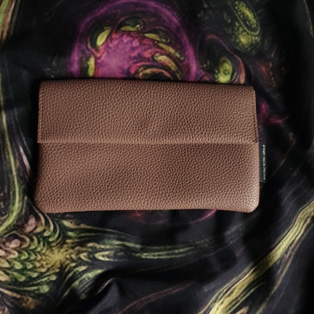 Diego Dalla Palma 8" Light Brown Make Up Accessories Bag